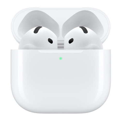 Безжични слушалки Apple AirPods 4, White - MXP63ZM/A