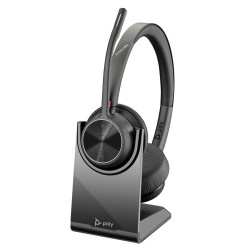 Безжични слушалки HP Poly Voyager 4320, USB-C, BT700 адаптер, Стойка за зареждане