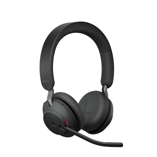 Безжични слушалки JABRA Evolve2 65 MS Stereo, on-ear, Bluetooth, USB-C, Black