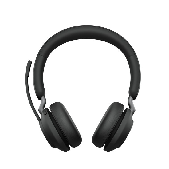 Безжични слушалки JABRA Evolve2 65 MS Stereo, on-ear, Bluetooth, USB-C, Black