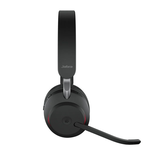 Безжични слушалки JABRA Evolve2 65 MS Stereo, on-ear, Bluetooth, USB-C, Black