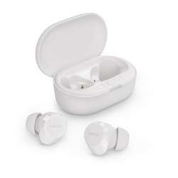 Безжични слушалки Philips TAT1209WT, True Wireless, Bluetooth, White