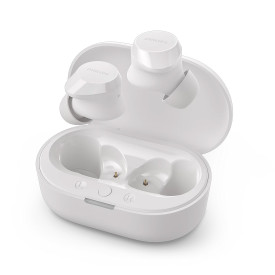 Безжични слушалки Philips TAT1209WT, True Wireless, Bluetooth, White
