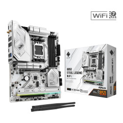 Дънна платка ASRock B850 Steel Legend Wi-Fi, ATX, AM5, 4x DDR5, 1x PCIe 5.0 x16