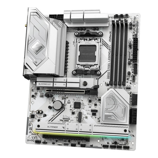 Дънна платка ASRock B850 Steel Legend Wi-Fi, ATX, AM5, 4x DDR5, 1x PCIe 5.0 x16