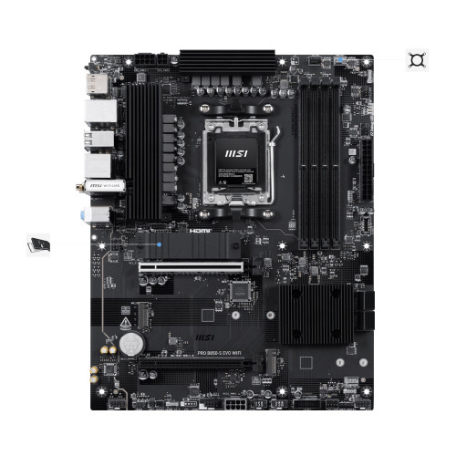 Дънна платка MSI PRO B850-S EVO WIFI, ATX, AM5, Wi-Fi 7