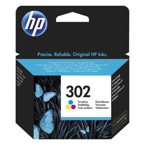 Мастило HP 302, F6U65AE, Tri-Color
