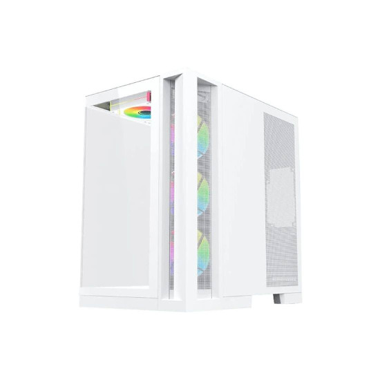 Кутия за компютър Aqua 7 Arctic EN49033, E-ATX, USB 3.0 и USB-C, 2 x TG, White