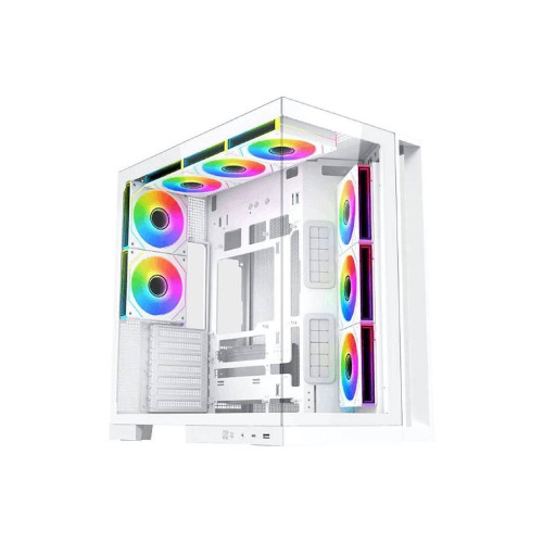 Кутия за компютър Aqua 7 Arctic EN49033, E-ATX, USB 3.0 и USB-C, 2 x TG, White