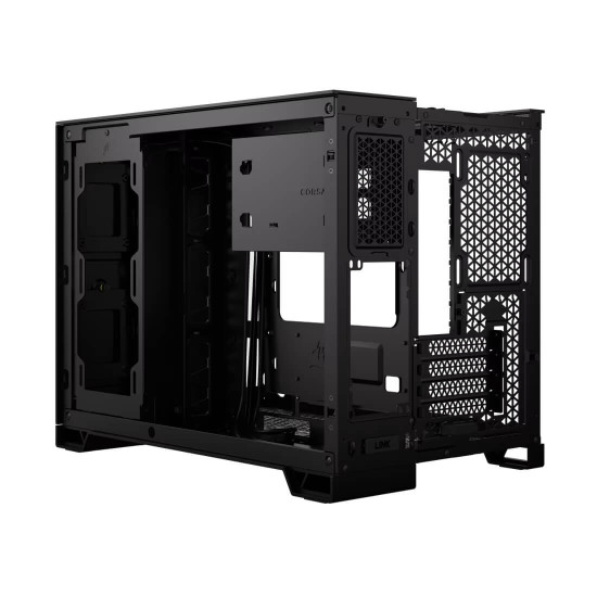 Кутия за компютър Corsair 2500X, Mid-Tower, Dual Chamber, Tempered Glass, Micro-ATX, Mini-ITX, Black