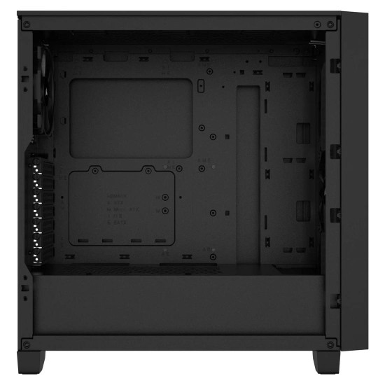 Кутия за компютър CORSAIR 3000D, закалено стъкло, Mid Tower, черна