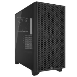 Кутия за компютър CORSAIR 3000D, закалено стъкло, Mid Tower, черна