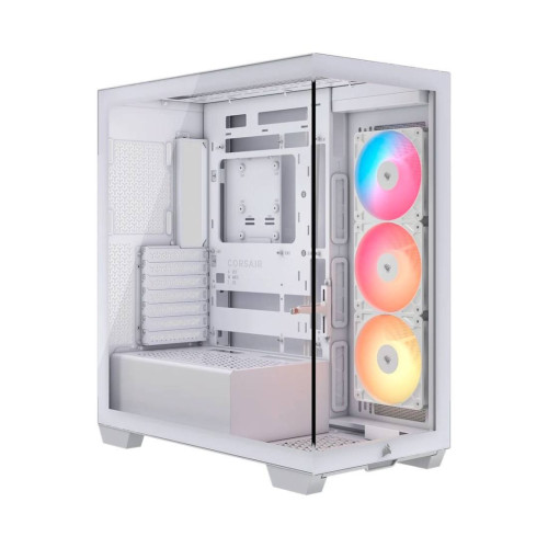 Кутия за компютър CORSAIR 3500X RSR ARGB, Tempered Glass, Mid-Tower, White