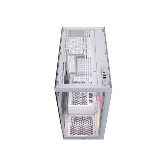 Кутия за компютър CORSAIR 3500X RSR ARGB, Tempered Glass, Mid-Tower, White