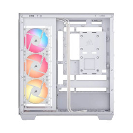 Кутия за компютър CORSAIR 3500X RSR ARGB, Tempered Glass, Mid-Tower, White