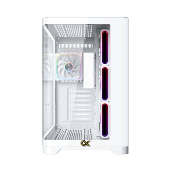 Кутия за компютър Crystal Storm Arctic V2 EN49408, E-ATX, USB 3.0 + USB 2.0, ARGB PCB, White