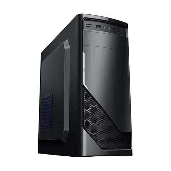 Кутия за компютър TrendSonic FC-F52A-USB-C, ATX, 7 Slots, 1 x 5.25 инча, 2 x 3.5 инча, 2 x 2.5 инча, 2 x USB 3.0, 1 x Type-C, 1 x AUDIO, PSU 550W, 12 см, 20+4 pin