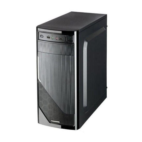 Кутия за компютър TrendSonic FC-F52A-USB-C, ATX, 7 Slots, 1 x 5.25 инча, 2 x 3.5 инча, 2 x 2.5 инча, 2 x USB 3.0, 1 x Type-C, 1 x AUDIO, PSU 550W, 12 см, 20+4 pin