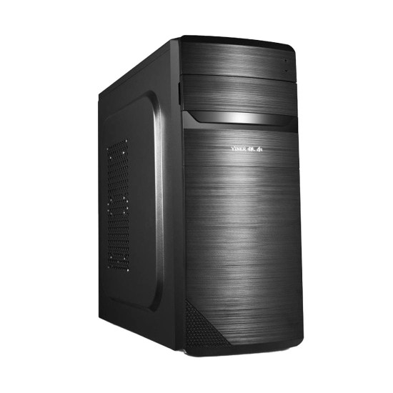 Кутия за компютър VLine K17B, 2 x 3.5 инча HDD, 2 x 2.5 инча SSD, 1 x 5.25 инча, 1 x USB 2.0, 1 x USB 3.0, 7 слота, 20+4 pin, 4 x SATA, PSU 600W, 120 мм