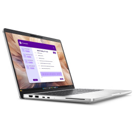 Лаптоп Dell Pro 14 Plus (PB14250), Intel Core Ultra 7 255U, 12 ядра, 8 нишки, 12MB кеш, до 5.2GHz, 14.0 инча FHD 1920x1200, 16GB DDR5, 512GB SSD, Windows 11 Pro
