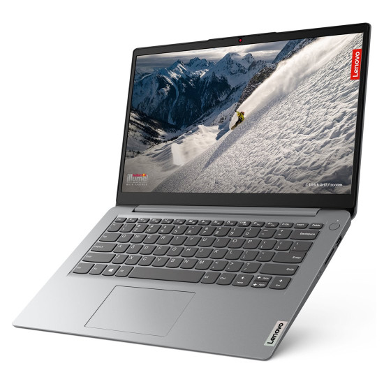 Лаптоп LENOVO IdeaPad 1, Intel N4500, 14 инча, FHD, 4GB DDR4 RAM, 128GB SSD, Windows 11 Home, Arctic Grey