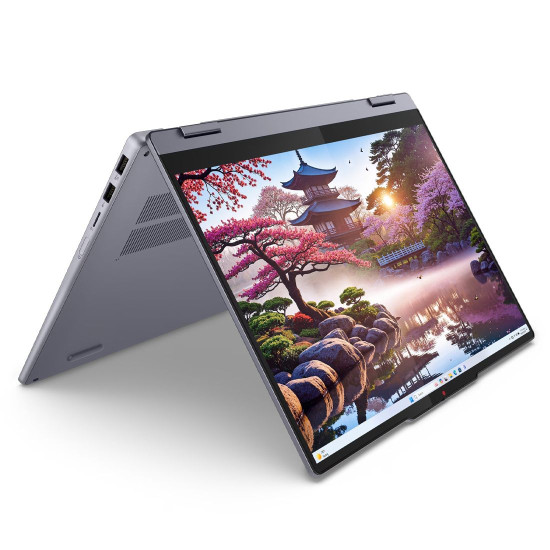 Лаптоп LENOVO IdeaPad 5 2-in-1, AMD Ryzen AI 5 340, 14 инча, WUXGA Touch, 16GB DDR5, 512GB SSD, Windows 11 Home, Luna Grey