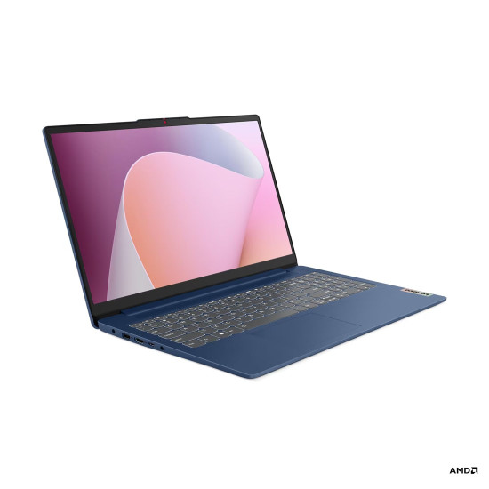 Лаптоп LENOVO IdeaPad Slim 3, AMD Ryzen 5 40, 15.6 инча, 16 GB DDR5, 512 GB PCIe SSD, Abyss Blue