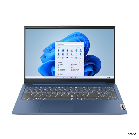 Лаптоп LENOVO IdeaPad Slim 3, AMD Ryzen 5 40, 15.6 инча, 16 GB DDR5, 512 GB PCIe SSD, Abyss Blue