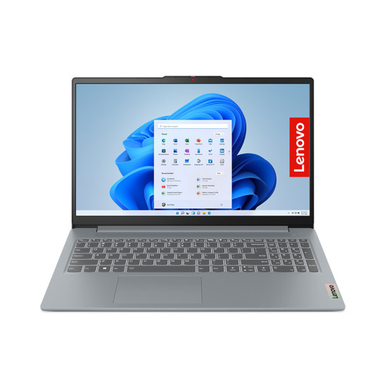 Лаптоп LENOVO IdeaPad Slim 3, AMD Ryzen 7 5825U, 15.6 инча, FullHD, 16GB DDR4, 512GB PCIe SSD, Arctic Grey