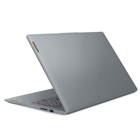 Лаптоп LENOVO IdeaPad Slim 3, AMD Ryzen 7 5825U, 15.6 инча, FHD, 16 GB DDR5, 512 GB SSD, Arctic Grey