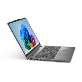 Лаптоп LENOVO IdeaPad 5 2-in-1, Intel Core Ultra 5 322, 14 инча WUXGA, тъчскрийн, 16GB DDR5 RAM, 512GB SSD, Luna Grey, Windows 11 Home