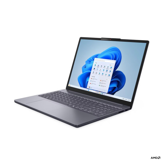 Лаптоп LENOVO IdeaPad Slim 3, AMD Ryzen 7 170, 15.3 инча WUXGA, 16GB DDR5 RAM, 512GB SSD, Luna Grey