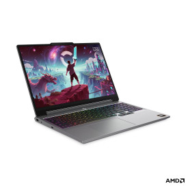 Лаптоп LENOVO LOQ, AMD Ryzen 7 250, 15.3 инча WUXGA, 165Hz, RTX 5060 8GB, 32GB DDR5 RAM, 1TB SSD, Luna Grey