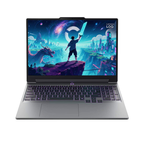 Лаптоп LENOVO LOQ, Intel Core Ultra 7 355, 15.3 инча WUXGA, 165Hz, RTX 5050 8GB, 16GB DDR5 RAM, 512GB SSD, Luna Grey