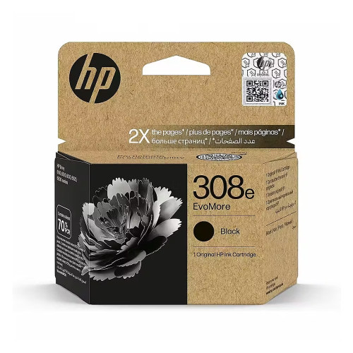 Мастило HP 308e EvoMore Original, Black