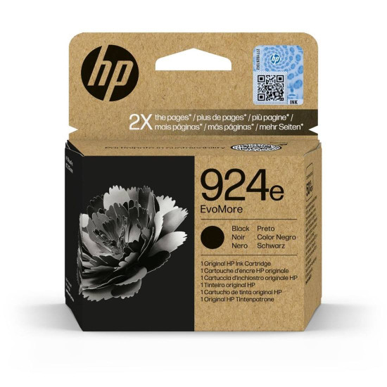 Мастило HP 924e EvoMore, 4K0V0NE, Black