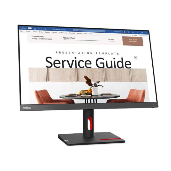 Монитор LENOVO ThinkVision S24i-30, 23.8 инча, IPS, FHD, WLED, 4ms, HDMI, VGA