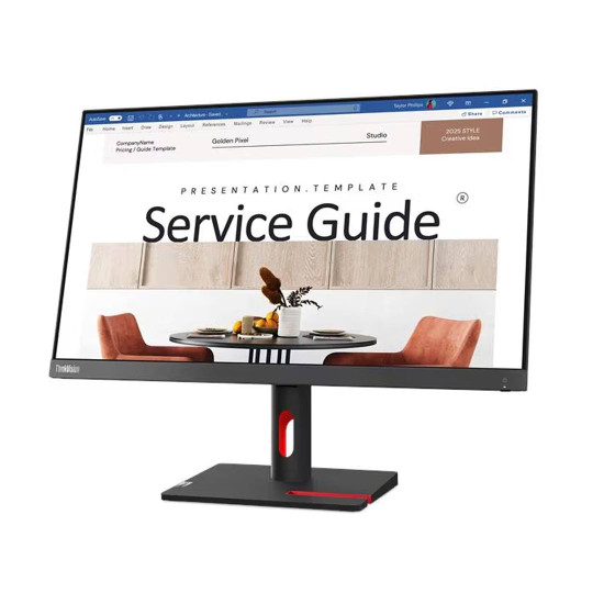 Монитор LENOVO ThinkVision S24i-30, 23.8 инча, IPS, FHD, WLED, 4ms, HDMI, VGA