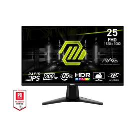 Монитор MSI MAG 255XF Gaming, 24.5 инча, FHD 1920 x 1080, Rapid IPS, 300 Hz, 0.5 ms, AMD FreeSync Premium, HDR Ready