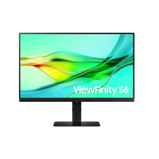 Монитор SAMSUNG ViewFinity S6, 24 инча, QHD, IPS, 100 Hz, 5 ms, HDMI, USB-C