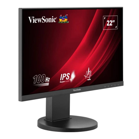 Монитор ViewSonic VG2208A, 22 инча, 1920x1080, IPS, HDMI, DisplayPort, USB