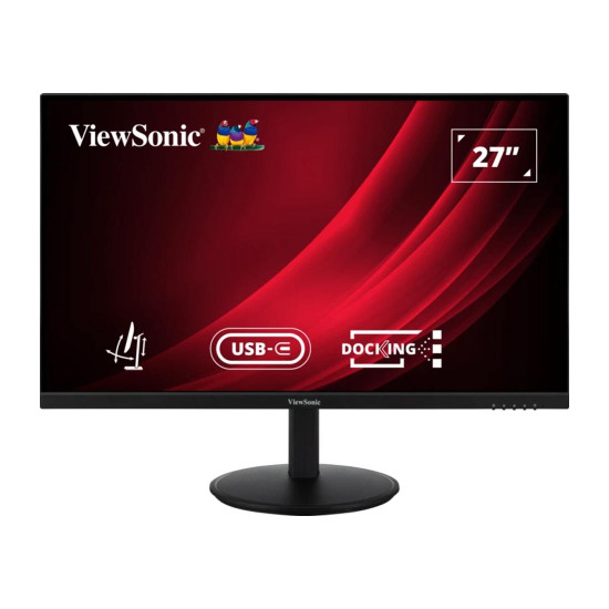 Монитор VIEWSONIC VG2709U-2K, 27 инча, QHD, LED, 100Hz, 5ms, HDMI, DisplayPort, USB-C (100W), DaisyChain, 2x2.5W вградени говорители