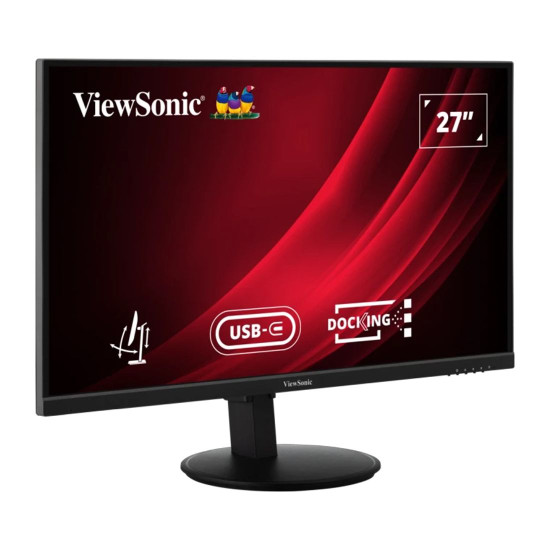 Монитор VIEWSONIC VG2709U-2K, 27 инча, QHD, LED, 100Hz, 5ms, HDMI, DisplayPort, USB-C (100W), DaisyChain, 2x2.5W вградени говорители