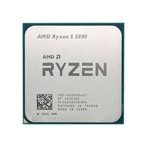 Процесор AMD Ryzen 5 5500, 6C/12T, 3.6/4.2GHz Boost, 19MB, 65W, AM4, MPK с Охладител