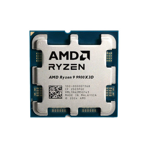 Процесор AMD Ryzen 9 9900X3D, 12 ядра, 24 нишки, 5.5 GHz, AM5, 120 W, 140 MB кеш, TRAY