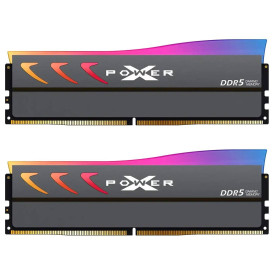 RAM памет Silicon Power XPOWER Storm RGB, 2x16GB, DDR5, 6400MHz, CL32, 1.4V, UDIMM, RGB, Kit of 2