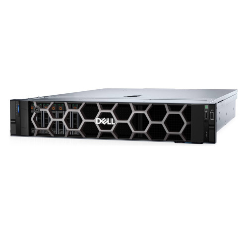 Сървър Dell PowerEdge R760xs, шаси с 12 x 3.5 инча Hot-Plug SAS/SATA диска, Intel Xeon Silver 4510 2.4 GHz, PERC H755 8 GB, 32 GB DDR5 5600, 2.4 TB SAS 10K