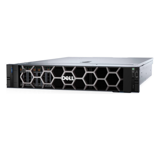 Сървър Dell PowerEdge R760xs, шаси с 12 x 3.5 инча Hot-Plug SAS/SATA диска, Intel Xeon Silver 4510 2.4 GHz, PERC H755 8 GB, 32 GB DDR5 5600, 2.4 TB SAS 10K