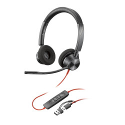 Слушалки HP Poly BW 3220, USB-C, Black