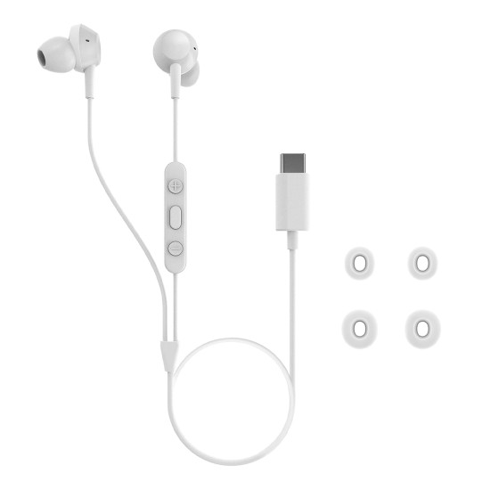 Слушалки PHILIPS TAE5008WT/00, USB-C, White